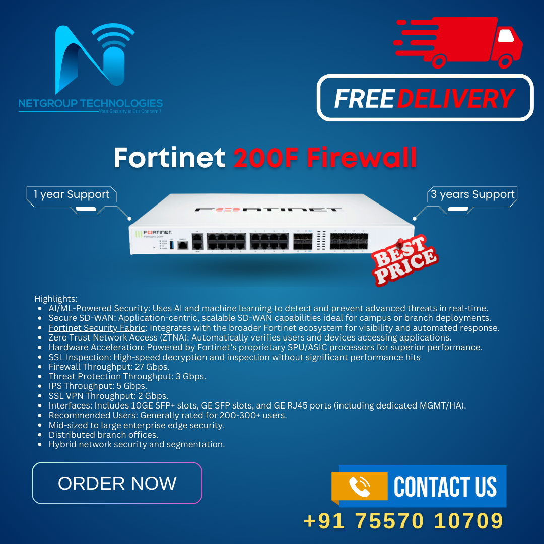Fortigate 200F Firewall