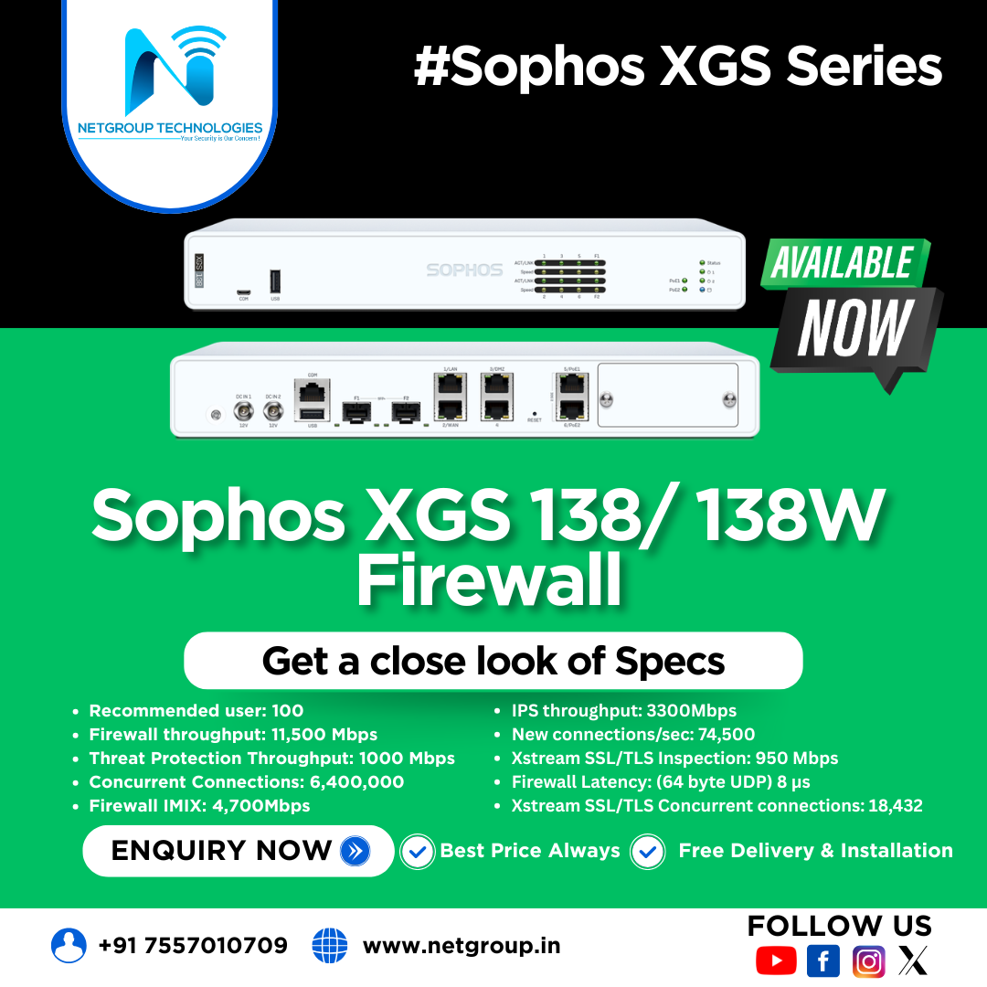 Sophos XGS 138 Firewall