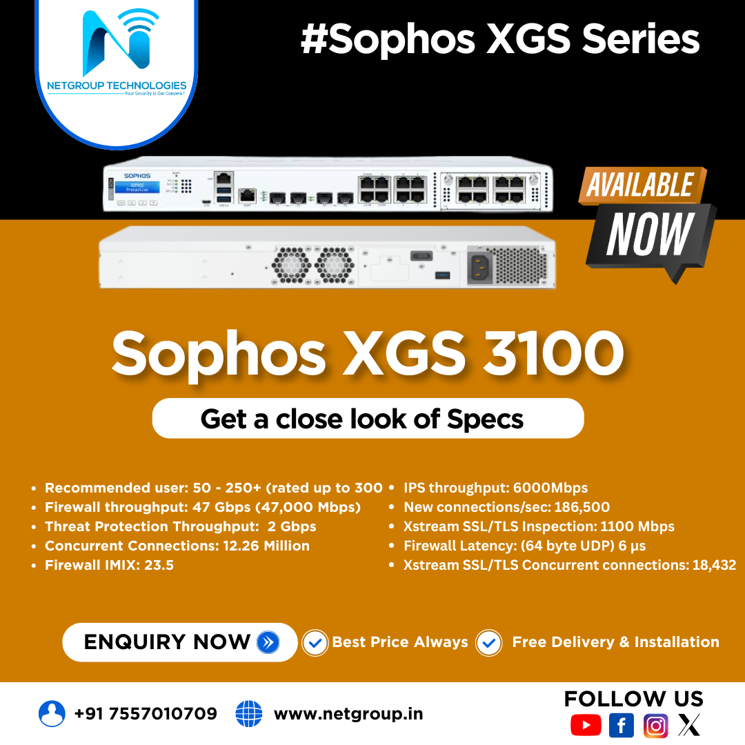 Sophos XGS 3100 Firewall